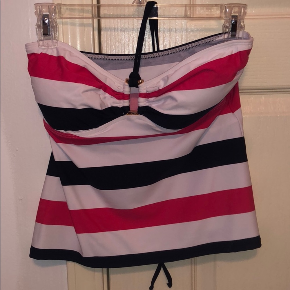 NWOT Ralph Lauren Striped Halter Tankini Top #0137